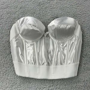 Wonderbra Bra 34A Push Up Bra 7554 Corset Bustier Bra Underwire Satin